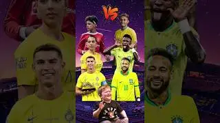 RONALDO FAMILY VS BRAZIL TRIO 🐐🥶 (Ronaldo, Georgina, Ronaldo jr) (Neymar, Vinicius, Raphinha ) 🔥