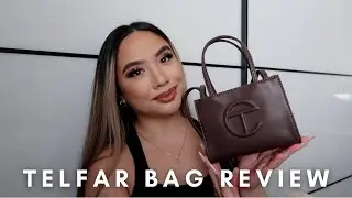 TELFAR SMALL BAG REVIEW 2022 | SMALL CHOCOLATE TELFAR | + WHAT'S IN MY BAG