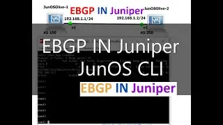 How To configure BGP(ebgp) in Juniper | Juniper EBGP Junos Cli