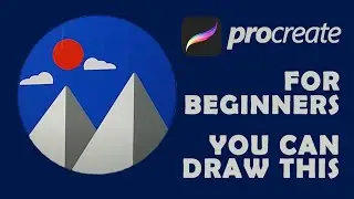 #Shorts | How To Create Minimal Scenery In Procreate | #youtubeshorts #procreateshorts