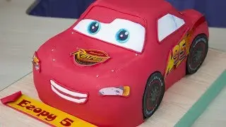 3д торт Молния Маквин из м/ф Тачки /3D cake, Lightning McQueen from Carscartoon Я - ТОРТодел