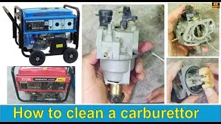 How to clean and service a carburettor for a generator / lawnmower.