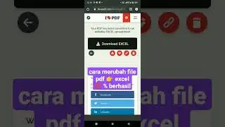 cara konversi file pdf ke excel #shorts #short #trending