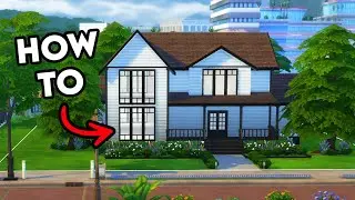 How To Build A Base Game Modern Farmhouse In The Sims 4