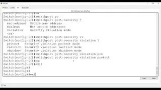 how to configure port security on cisco switch| Part-2| URDU/HINDI