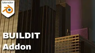 Create this scene in only 2 Minutes in Blender using the Build it Addon