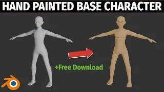 Painting a Low Poly Character Base Mesh + Free Download