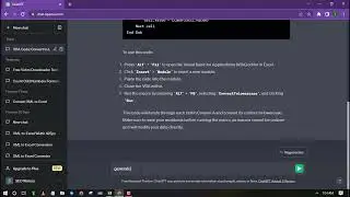 Excel Course: How to use ChatGPT to generate VBA Code