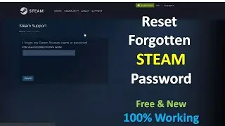 How To Reset STEAM Password  (Easy Fix) || Recover your Forgotten STEAM Password