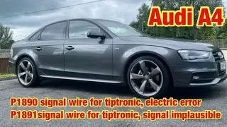 VAG / Audi  P1890 signal wire for tiptronic error & P1891 tiptronic signal fault