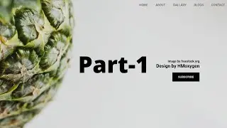 Landing page design || web design full project html and CSS for beginners Bangla