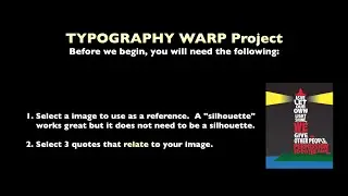 Typography Warp Project ~ Video 1_Steps 4-8