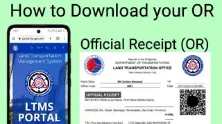 How to get OR copy after online registration LTO LTMS online portal