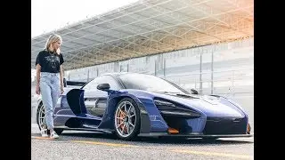 SHIELDS DRIVES THE MCLAREN SENNA