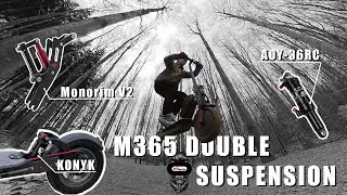 Xiaomi M365 double air suspension (Monorim V2 + Konyk) first impressions