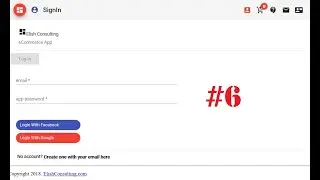 Create Online Store #6 Firebase AngularFire Login, Social Authentication