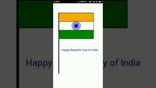 Happy Republic Day of India, January 26th ,Indian Flag by using Python #shorts #india #indian