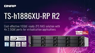 TS-h1886XU-RP R2: 10GbE-ready ZFS NAS solution with 4x 2.5GbE ports for virtualization applications