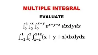 @btechmathshub7050Multiple Integrals -Problem