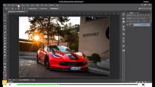 How to desaturate the selected area in Photoshop
