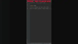 Python - How to parse json #shorts