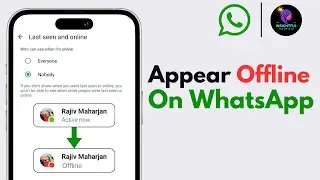 How To Appear Offline On WhatsApp 2024 | How To Show Offline On WhatsApp 2024 | Be Offline WhatsApp