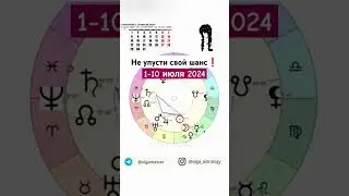 ☀️1-10 июля 2024🗝️💬😋#olgaastrology #гороскоп #июль #астрология #марс #уран