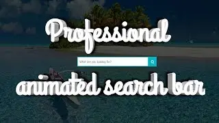 how to create search bar in html and css