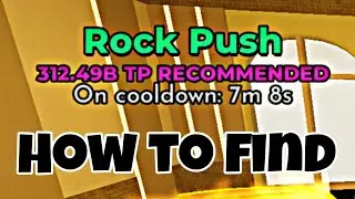 How to Find Rock Push Minigame in Gym League Roblox | rock push minigame