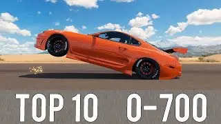 Forza Horizon 3 - TOP 10 FASTEST 0-700 CARS! CRAZY ACCELERATIONS!