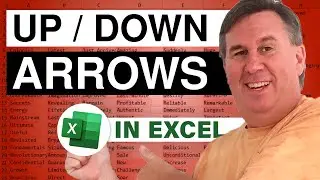 Excel - How To Add Up And Down Green And Red Arrows To Excel - Episode 2007