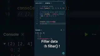 Boost your array performance with map() and filter()! 🚀 #codingtips #javascript #techhacks #webdev