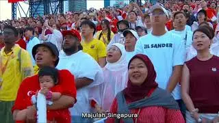 Singapore national anthem "Majulah Singapura" at Padang NDP 2024