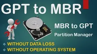 How to convert GPT Disk to MBR Disk without data loss? in Urdu / Hindi