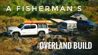 A Kayak Fisherman’s Custom Overland Build - Truck and Camp Trailer Rig Walkaround