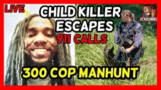 Child Killer Ramone Alston Escapes Prison Transport, 300 COP MANHUNT | 911 calls