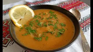 Чечевичный крем-суп.Lentil cream soup.