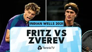 Taylor Fritz vs Alexander Zverev Dramatic Match | Indian Wells 2021 Extended Highlights