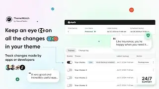 ThemeWatch - theme backup tool for Shopify