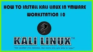 How to install kali linux in VMware Workstation 10