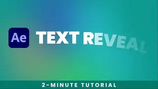 Text Reveal Animation  - After Effects | Easy Typography Animation