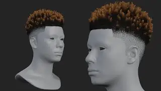 Speed making of hair in Blender 4.1