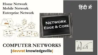 1.1.2 What is Network Edge and Network Core in computer network in Hindi explained with animations