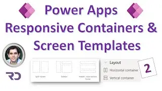 Power Apps Responsive Design Containers & Screen Templates