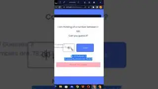 Guess The Number Game | Javascript Game
