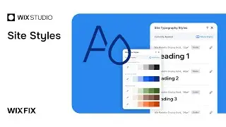 Site Styles in Wix Studio | Wix Fix