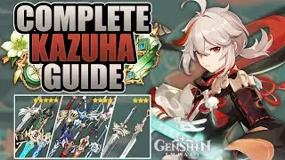 KAZUHA - COMPLETE GUIDE - 3★/4★/5★ Weapons, Builds, Artifacts, Mechanics & Showcase | Genshin Impact