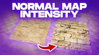 Adjust Normal Map Intensity in Unreal Engine 5 (Flatten Normal)