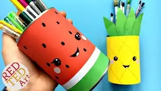 Easy Melon Pencil Holder DIY - School Supplies