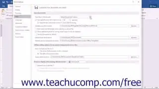 Word 2016 Tutorial Setting Word Options Microsoft Training